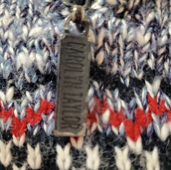 VTG Carolyn Taylor Essentials for By Design Ugly Christmas Sweater Snowflakes - Picture 7 of 13